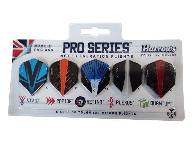 Zestaw 5 Setów Piórek Dart Harrows Pro Series 5x3
