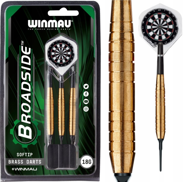 Lotki Rzutki Dart Winmau BROADSIDE Soft Tip 18g