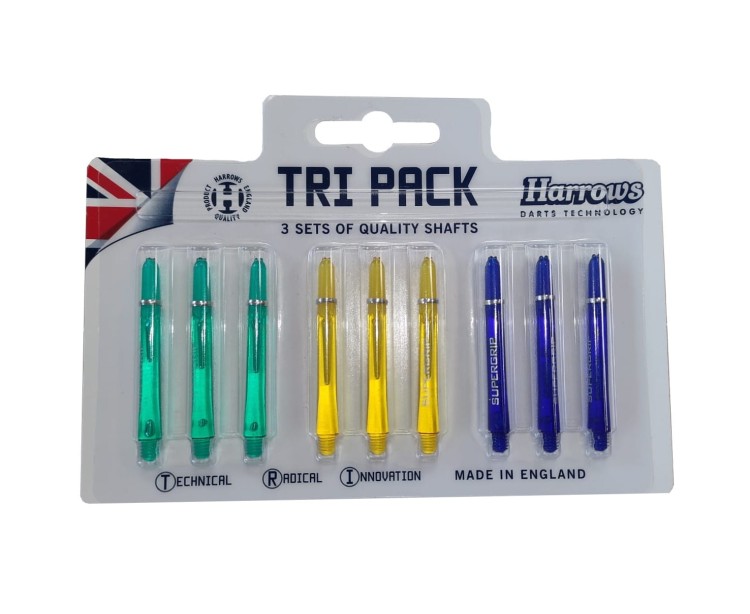 Zestaw Shafty Do Rzutek Dart HARROWS Tri Pack Supergrip 3x3