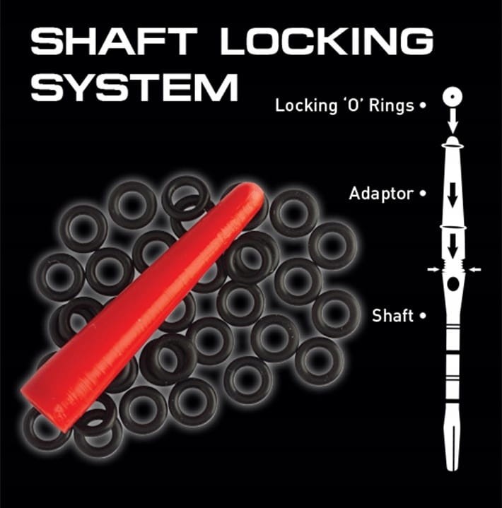 Winmau Lock System Blokowania Shaftów Aplikator O Ring Dart