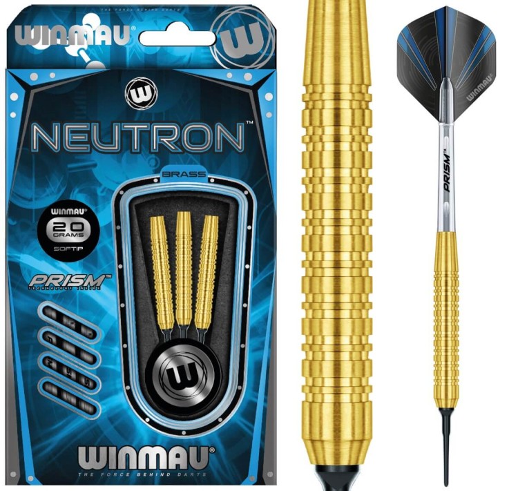 Lotki Rzutki Dart Winmau Neutron Brass Mosiężne 18g SOFTIP