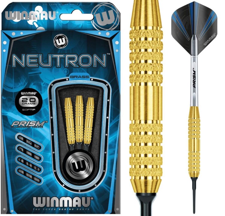Lotki Rzutki Dart Winmau Neutron Brass Mosiężne 18g SOFTIP