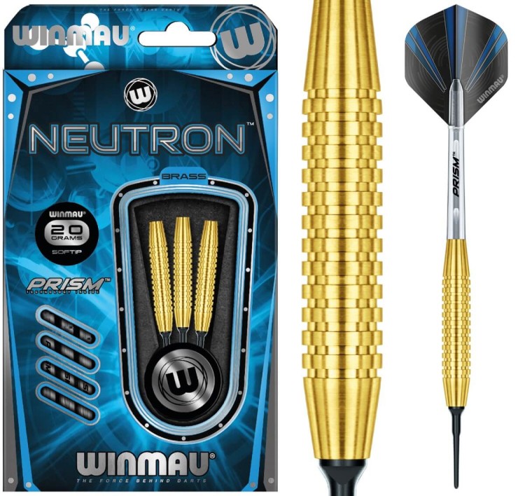 Lotki Rzutki Dart Winmau Neutron Brass Mosiężne 18g SOFTIP