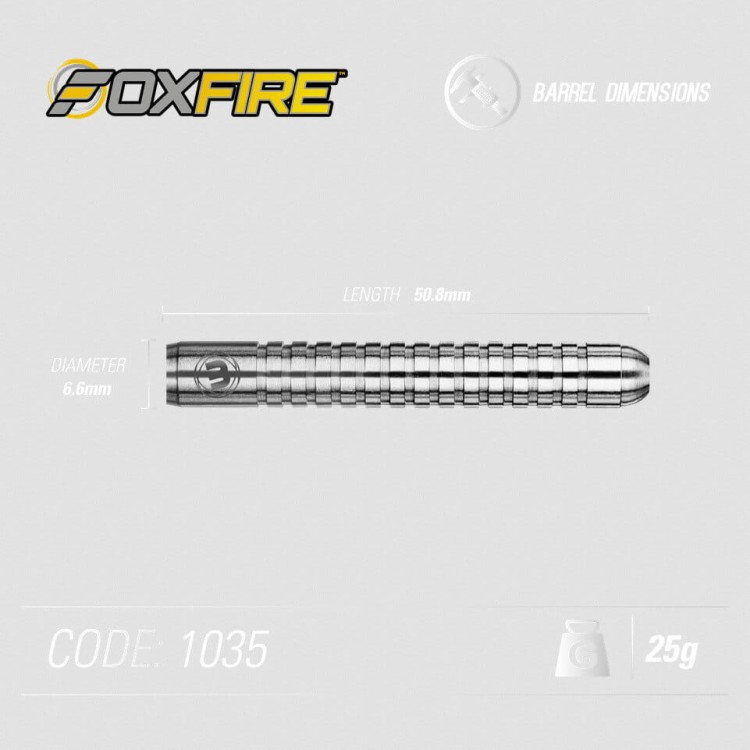 Lotki Rzutki Dart Winmau Foxfire 80% Wolfram 21g, 23g, 25g