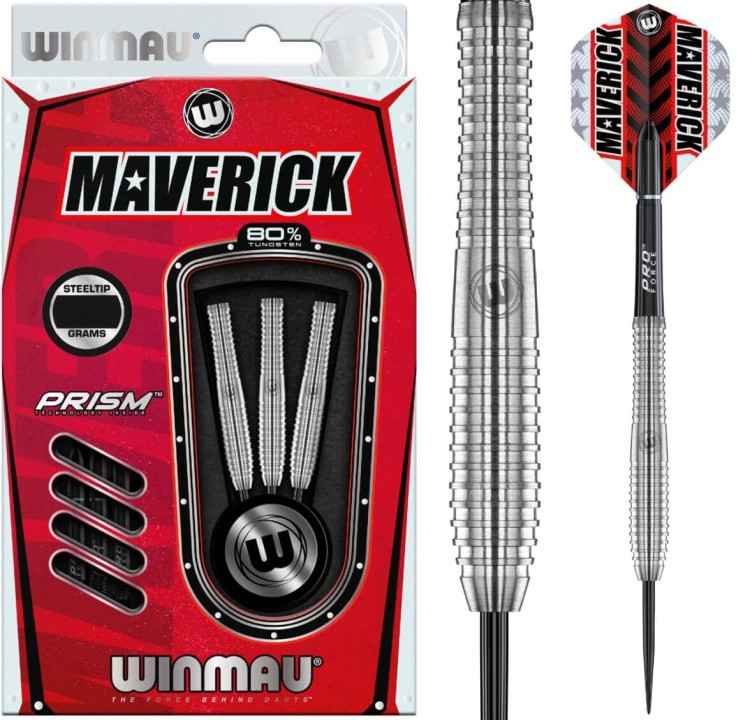 LOTKI RZUTKI DART WINMAU Maverick 80% Wolfram 21g, 22g, 23g, 24g, 25g