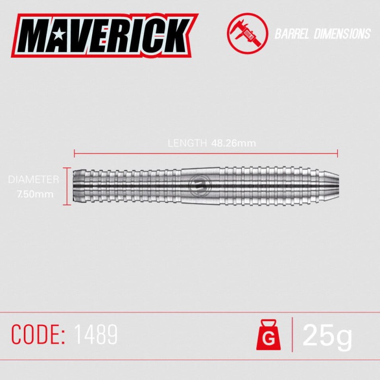 LOTKI RZUTKI DART WINMAU Maverick 80% Wolfram 21g, 22g, 23g, 24g, 25g
