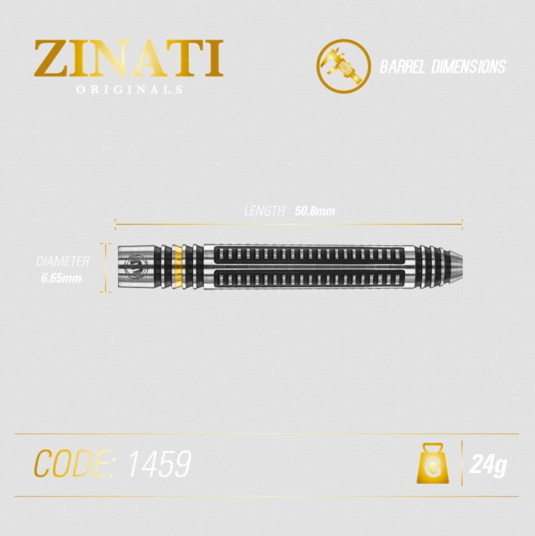 Lotki Rzutki Dart Winmau ZINATI 90% Wolfram 22g , 24g , 26g