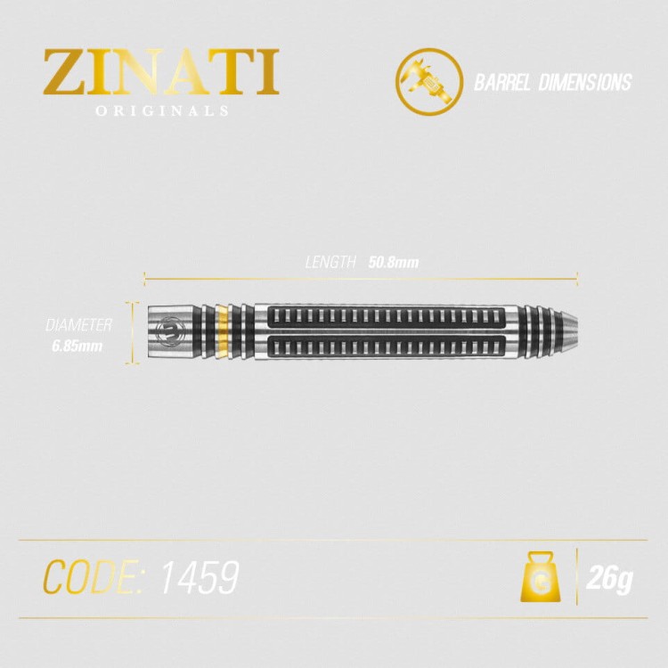 Lotki Rzutki Dart Winmau ZINATI 90% Wolfram 22g , 24g , 26g