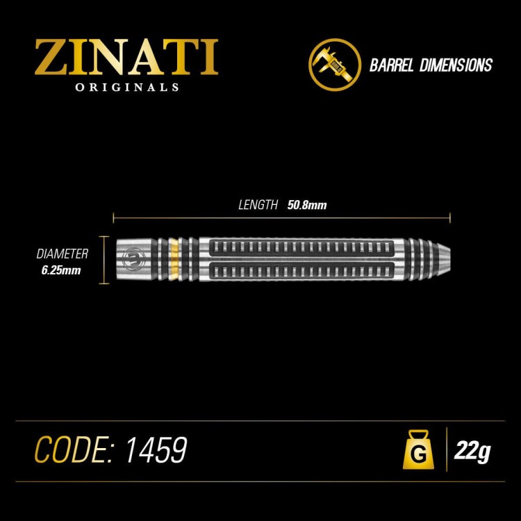 Lotki Rzutki Dart Winmau ZINATI 90% Wolfram 22g , 24g , 26g