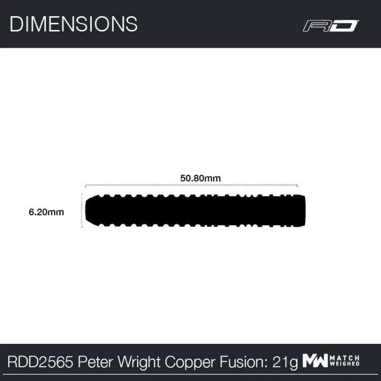 Lotki Rzutki Dart Red Dragon Peter Wright Copper Fusion 90% 21g , 23g