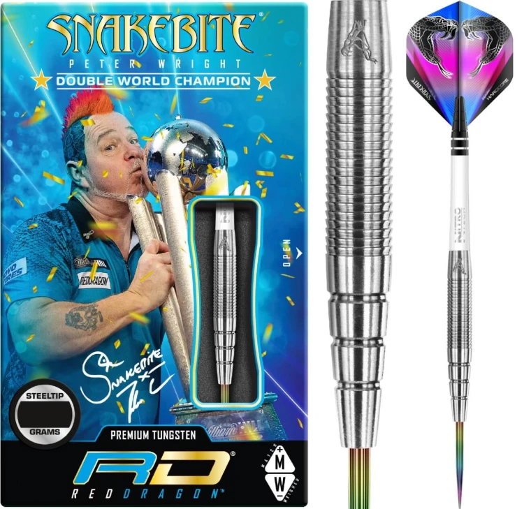 Lotki Rzutki Dart Red Dragon Peter Wright PL15 90% Wolfram 22g, 24g, 26g