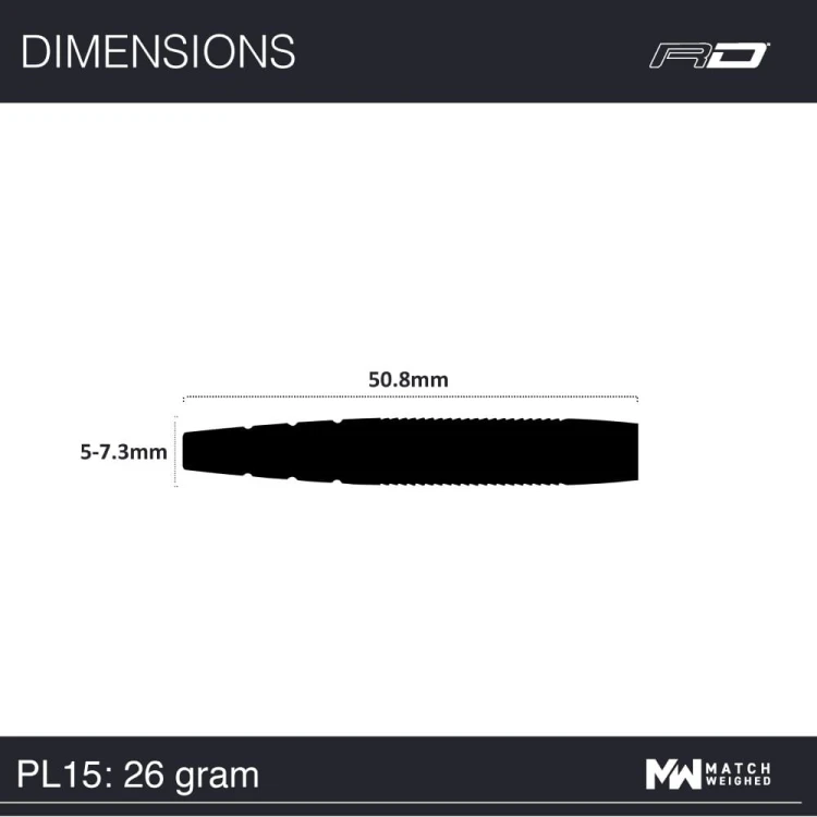 Lotki Rzutki Dart Red Dragon Peter Wright PL15 90% Wolfram 22g, 24g, 26g