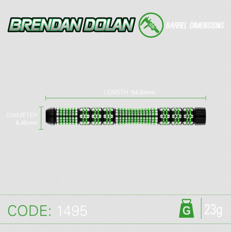 Lotki Rzutki Dart Winmau Brendan Dolan S. E. 90% Wolfram 21g , 23g