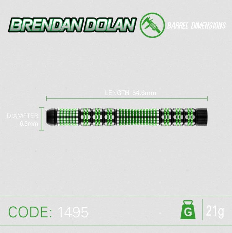 Lotki Rzutki Dart Winmau Brendan Dolan S. E. 90% Wolfram 21g , 23g