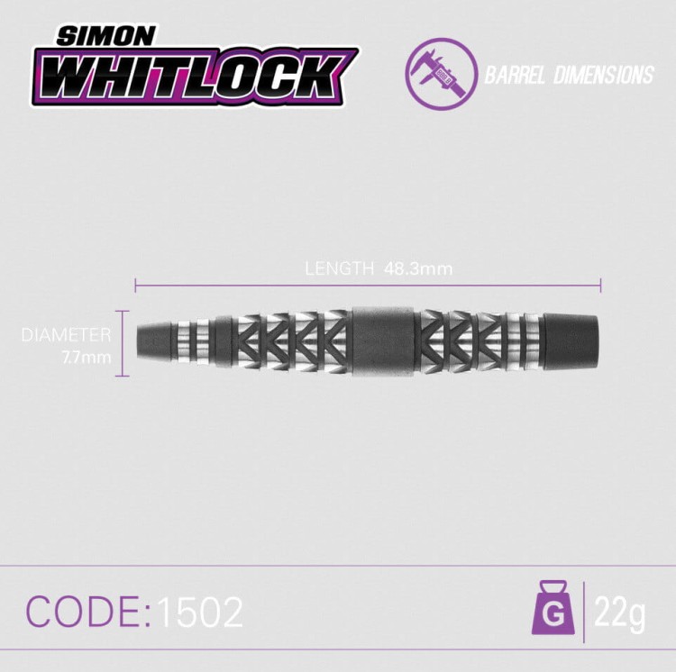 Lotki Rzutki Dart Winmau Simon Whitlock Atomised 90% Wolfram 22g , 24g