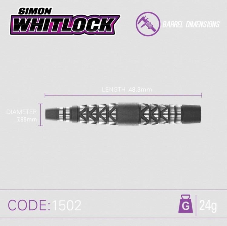Lotki Rzutki Dart Winmau Simon Whitlock Atomised 90% Wolfram 22g , 24g