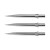 Red Dragon Trident Stalowe Groty do rzutek lotek dart - Srebrne
