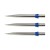 Red Dragon Trident Stalowe Groty do rzutek lotek dart - Srebrne