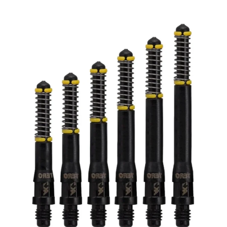 Shafty TERO AK7 CUESOUL do lotek rzutek dart Czarne - B, C, D, E, F, G