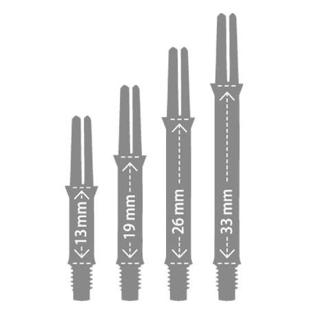 Shafty L-Style Silent Obrotowe do Lotek Rzutek Dart Czarne 130, 190, 260 , 330