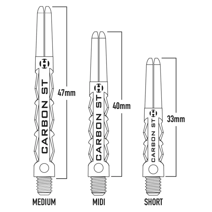 Shafty do Lotek Rzutek Harrows Carbon ST Short , Midi , Medium