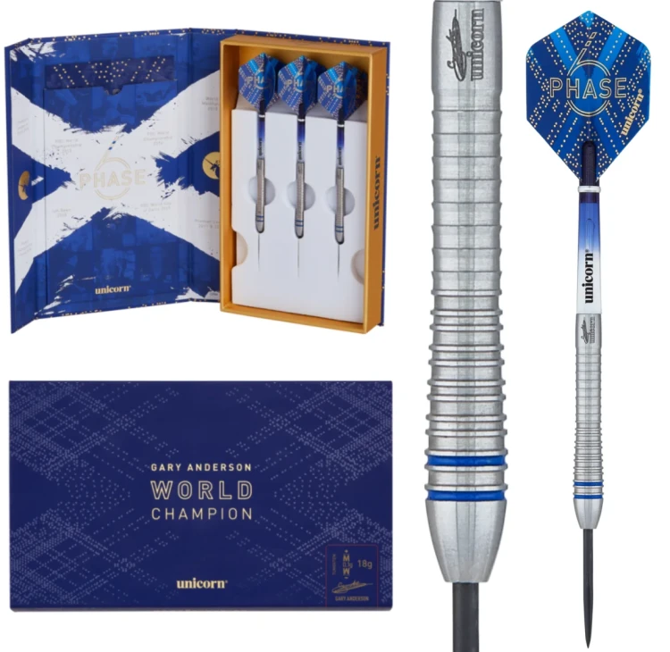Lotki Rzutki Dart Unicorn Gary Anderson Phase 6 - 90% Wolfram 21g 22g 23g 24g 25g