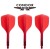 Condor AXE 120 Trzyskrzydłowe Shafty + Piórka Dart Small Czerwone - Long, Medium, Short