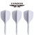 Condor AXE 120 Trzyskrzydłowe Shafty + Piórka Dart Small Białe - Long, Medium, Short