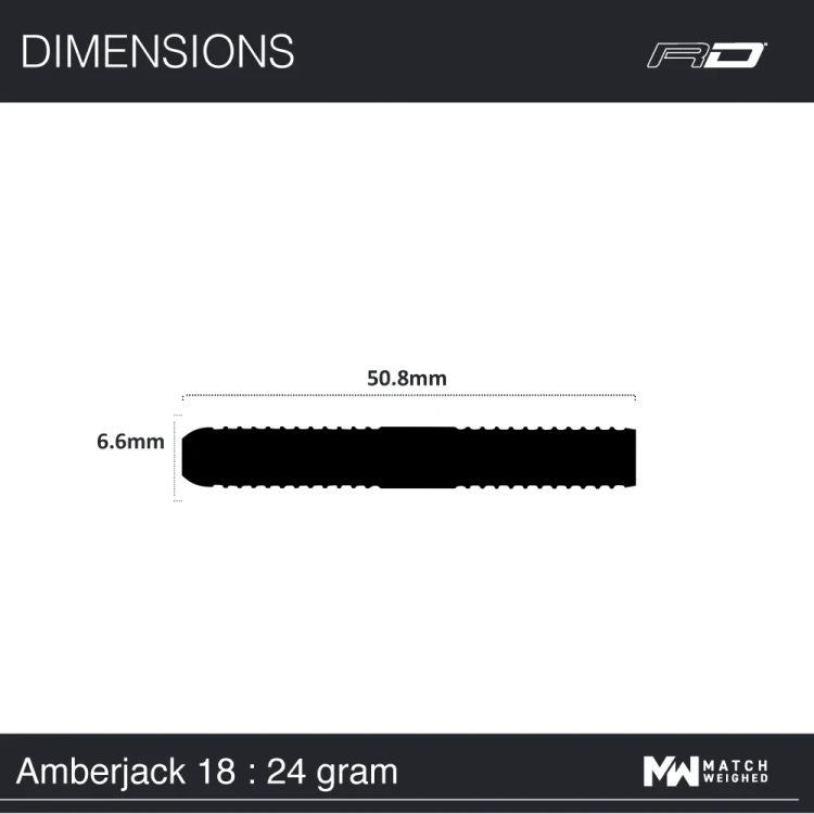 Lotki Rzutki Dart RedDragon AmberJack 18 90% 22g, 24g