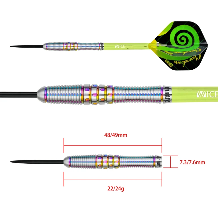 Lotki Rzutki Dart One80 Chameleon Citrine - 22g, 24g