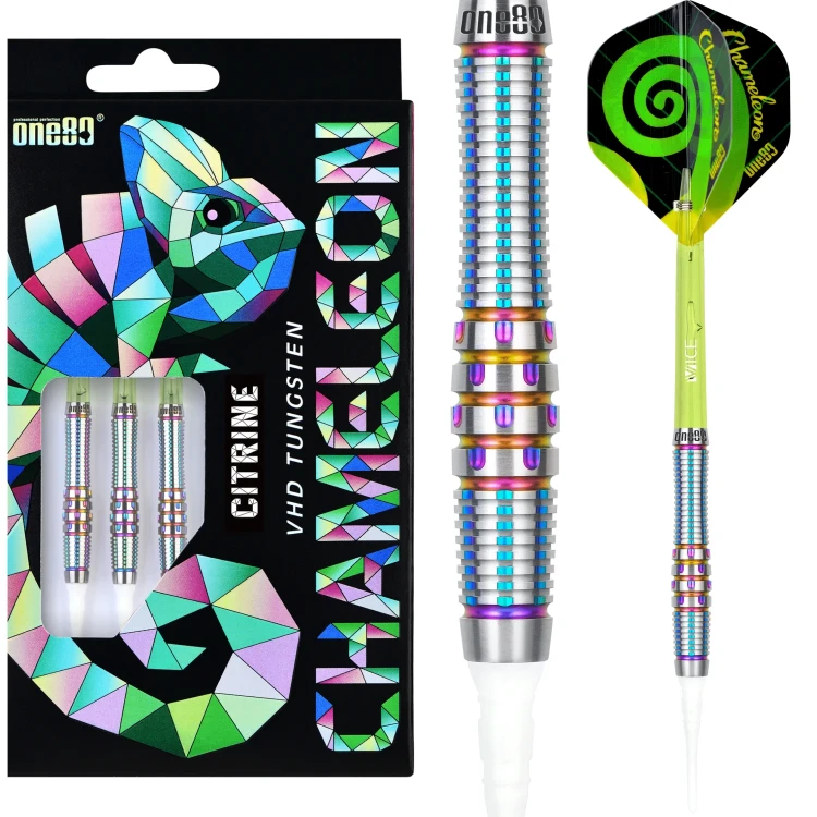 Lotki Rzutki Dart One80 Chameleon Citrine Softip - 18g, 20g