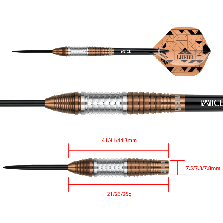 Lotki Rzutki Dart One80 Luxor Epsilon - 21g, 23g, 25g