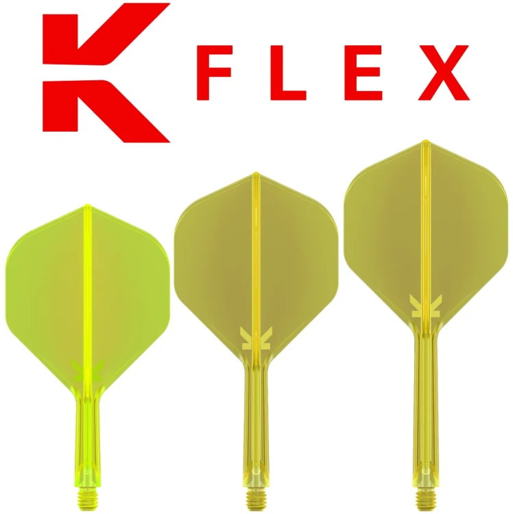 System Target K-Flex Piórka + Shafty Dart Żółte No.2 Short, Intermediate, Medium