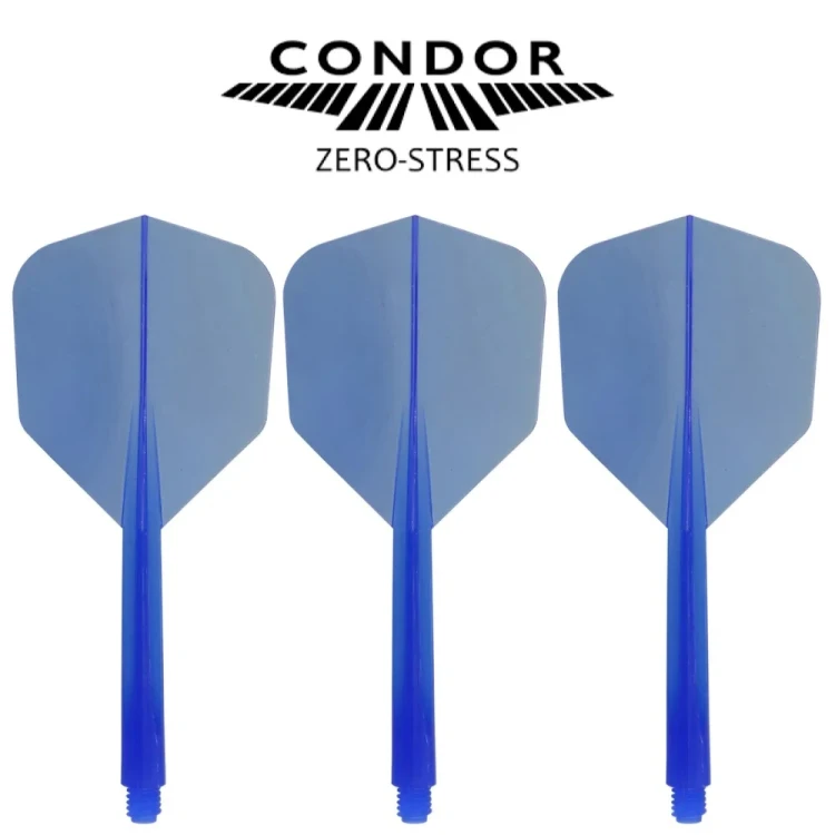Condor Zero-Stress Shafty + Piórka Dart Niebieskie Small Long
