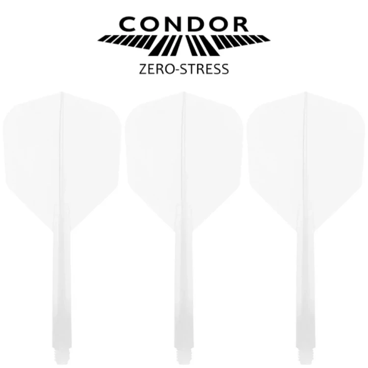 Condor Zero-Stress Shafty + Piórka Dart Przeźroczysty Small Short, Medium, Long