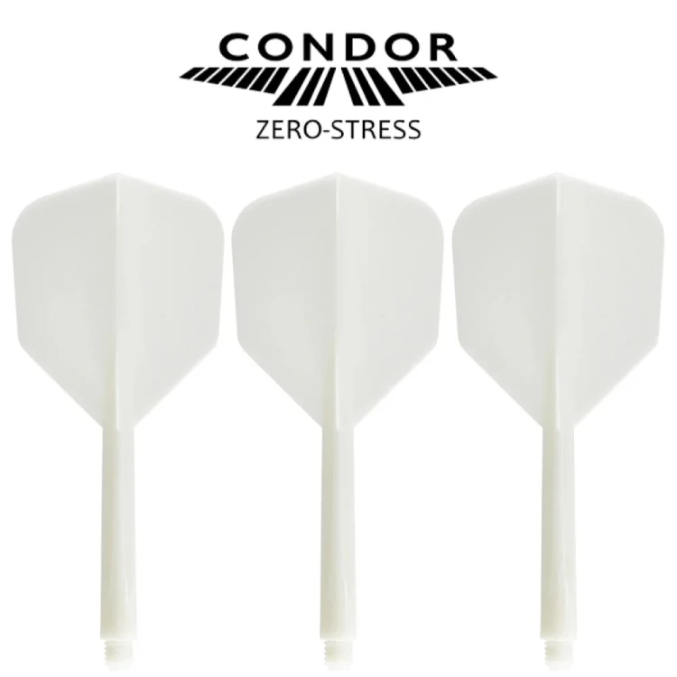 Condor Zero-Stress Shafty + Piórka Dart Biały Small Short, Medium, Long