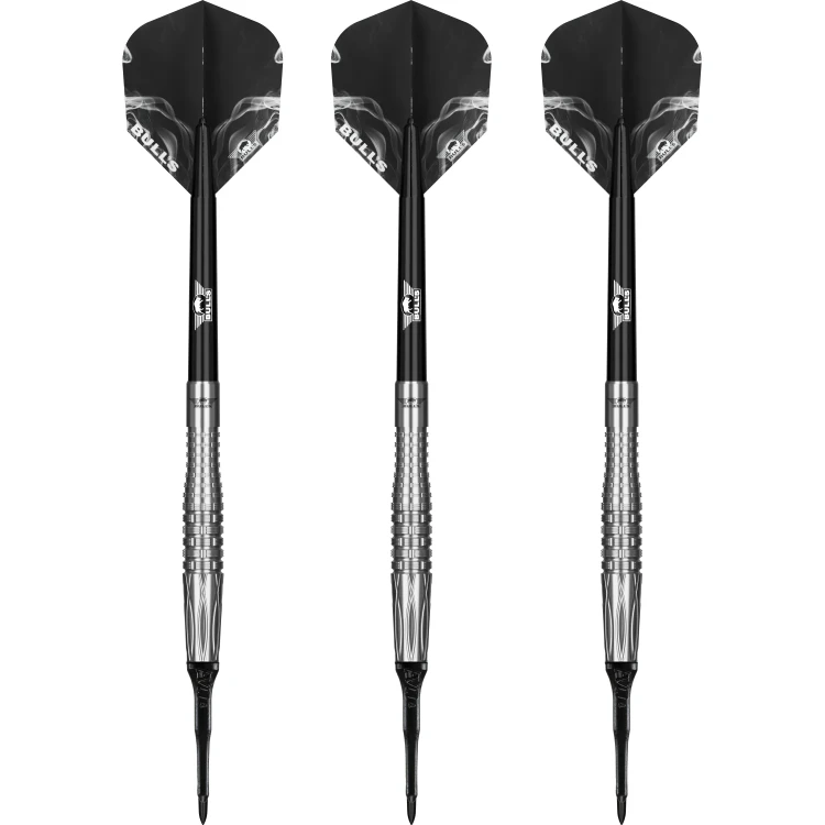 Lotki Rzutki do Darta Bull’s Smoke Silver Ash 90% - 18g Softip