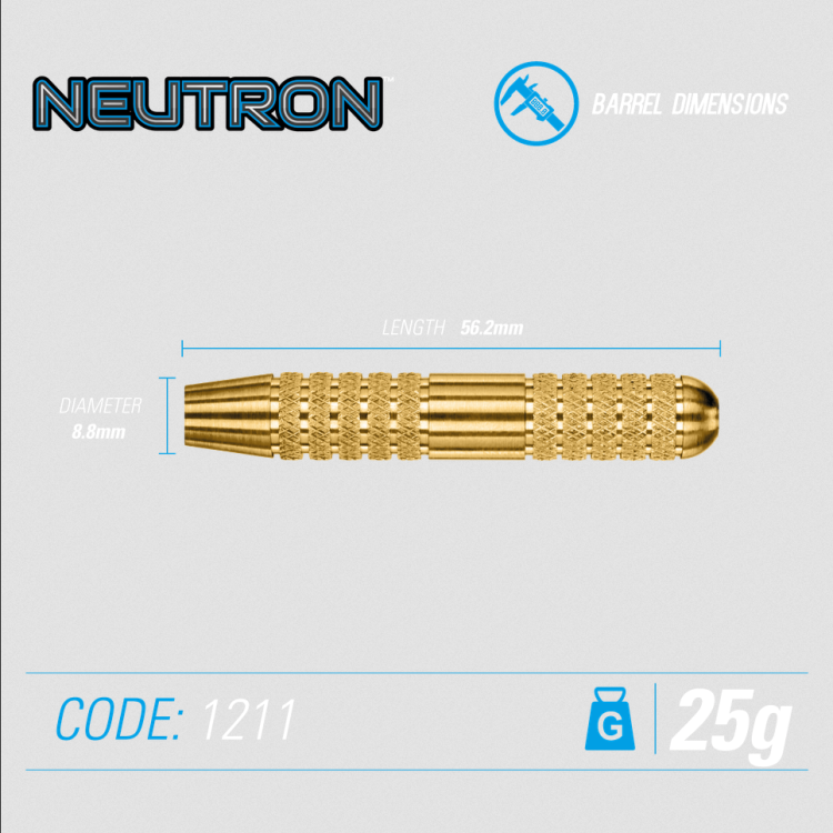 Lotki Rzutki Dart Winmau Neutron Brass Mosiężne 23g 25g