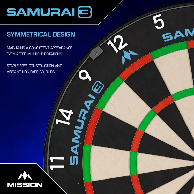 Mission Samurai 3 Dartboard Image 3.webp