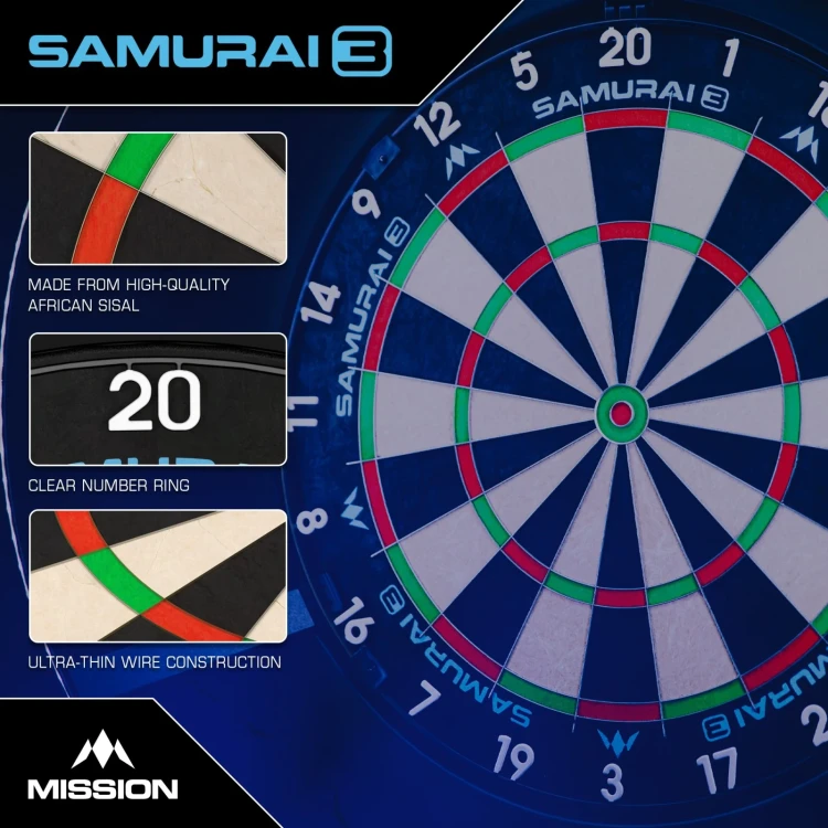 Mission Samurai 3 Dartboard Image 4.webp