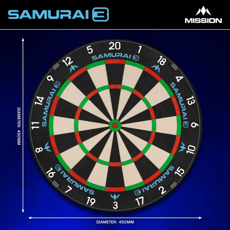 Mission Samurai 3 Dartboard Image 5.webp