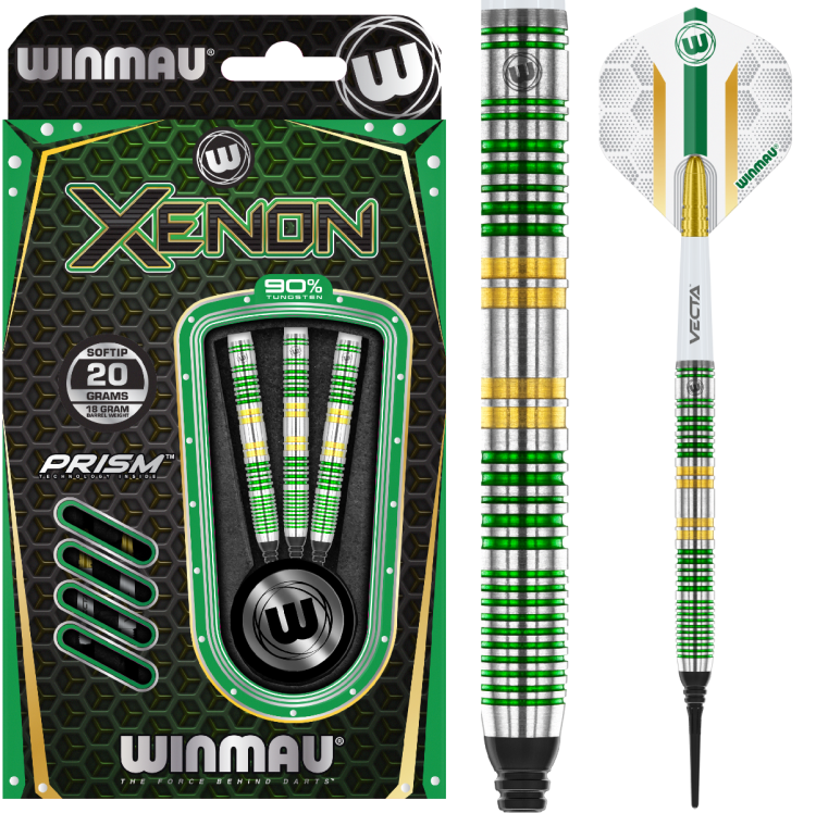 Lotki Rzutki Dart Winmau Xenon 90% Wolfram 20g Softip