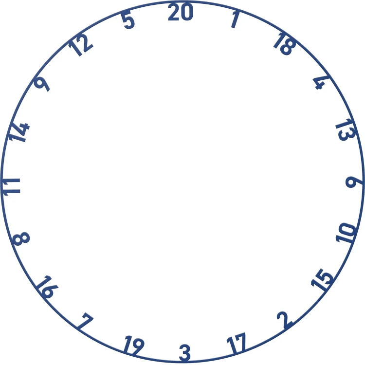 Bulls advantage dartboard ring blue.webp