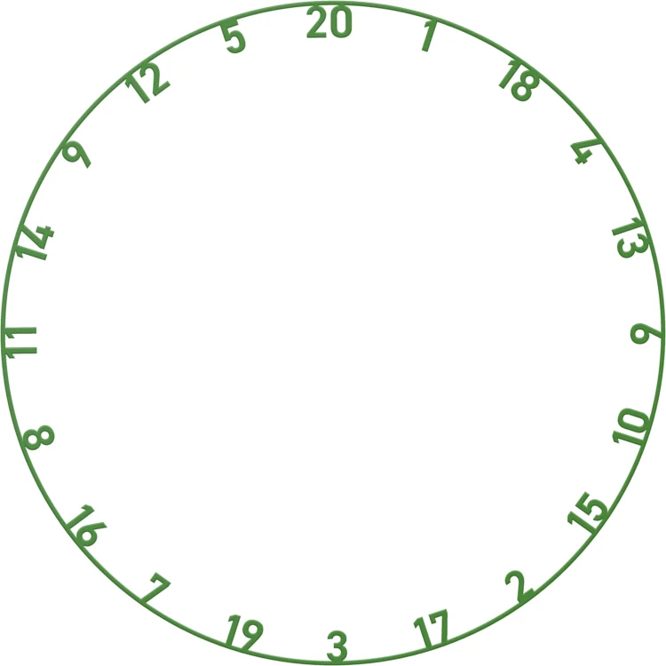 Bulls advantage dartboard ring green.webp