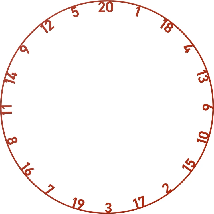 Bulls advantage dartboard ring red.webp
