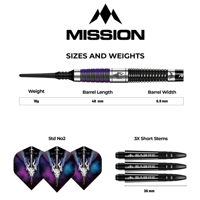 Lotki Rzutki Dart Mission Occult 90% 18g