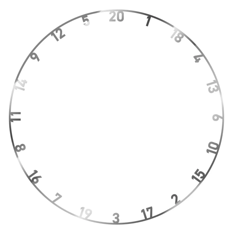 Zestaw Pierścieni Numerycznych Bull's do Tarczy Dart