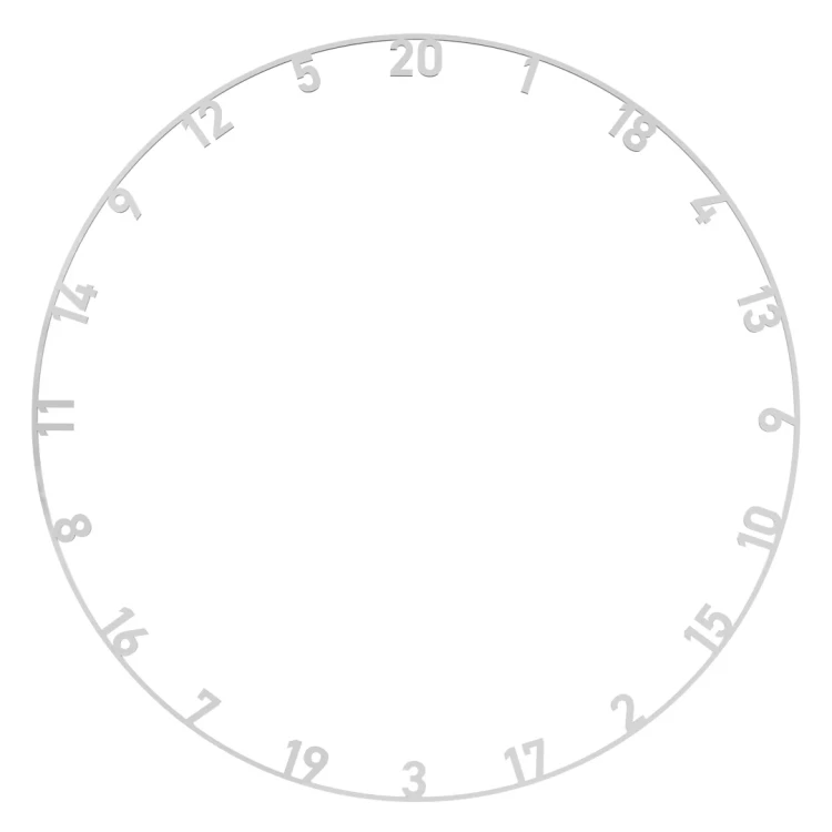 Zestaw Pierścieni Numerycznych Bull's do Tarczy Dart