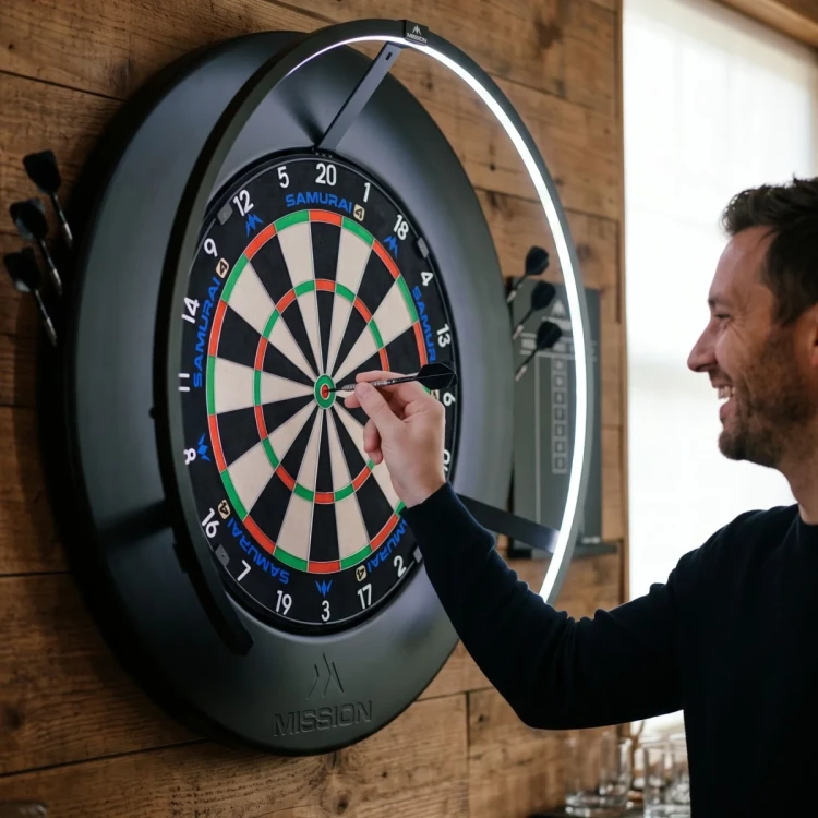 Mission Black Logo Surround With Dart Holder  4.webp