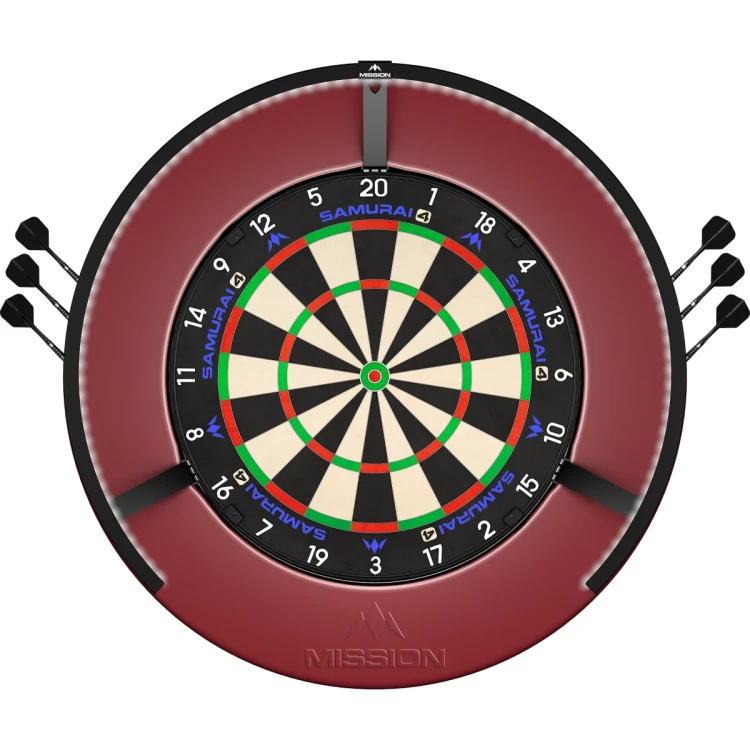Mission Red Logo Surround With Dart Holder Setup.webp